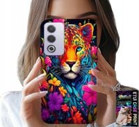 ETUI DO OPPO A80 5G - KWIECISTE WZORY TYGRYS TYGRYSEK + FOLIA