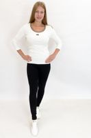 Latynka Legginsy Damskie Czarne Gładkie XL/2XL