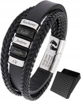 Bransoletka SKÓRZANA IMIONA RODZINY GRAWER