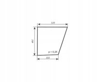 szyba drzwi dolna do ciągnika Massey Ferguson 235 255 kabina Ciechocin