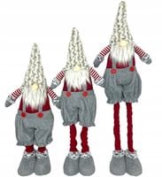 DUŻY SKRZAT ROZSUWANY KRASNAL ŚWIĄTECZNY MIKOŁAJ GNOM TELESKOPOWE NOGI XXL