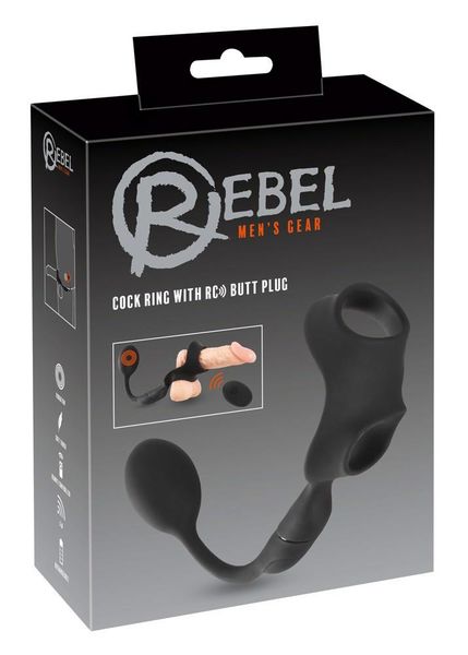 Rebel Cock Ring With Rc Butt P zdjęcie 1