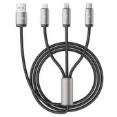 Kabel Tech-Protect 3w1 Lightning, USB-C, Micro-USB 100cm Szybkie Ładowanie
