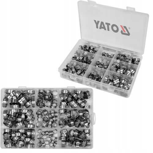 YATO ZESTAW OBEJM ZACISKOWYCH Z UCHEM 170 SZTUK STAL NIERDZEWNA YT-067842 na Arena.pl