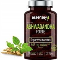 ASHWAGANDHA FORTE 666mg MOCNY EKSTRAKT Stres Relaks CERTYFIKOWANY ZAKŁAD