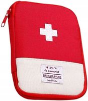 Organizer na leki mini apteczka saszetka medyczna  E4_A_Czerwony
