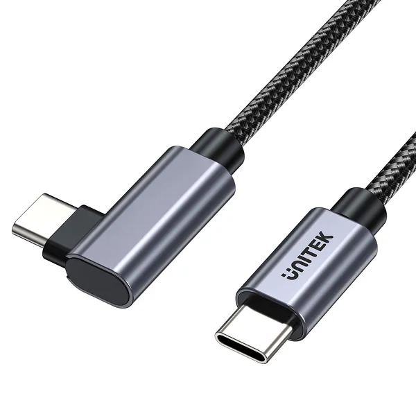 Unitek Kabel USB-C kątowy 90° PD100W 2m zdjęcie 11