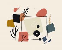 Plakat 50x40cm Abstrakcyjny Dialog