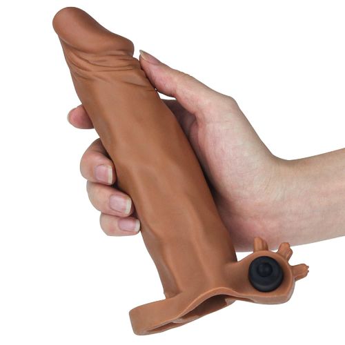 Add 2"" Pleasure X Tender Vibrating Penis Sleeve Brown na Arena.pl