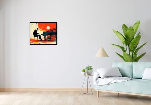 Plakat 60x50cm Pianista na Arena.pl