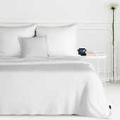 Koc narzuta TEDY 170x210 Eurofirany biały miękka bukla + ciepły polar