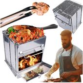 GRILL Turystyczny Kuchenka Piec Rakietowy Ogrodowy Przenośny Składany
