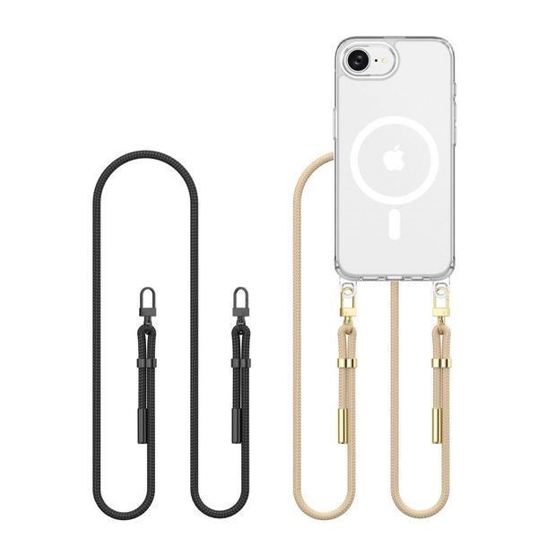 Etui Tech-Protect FlexAir Chain MagSafe DO iPhone 16E TPU i PC Czarne zdjęcie 1