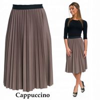 111__SPÓDNICA PLISOWANA MIDI NA GUMCE KOLORY