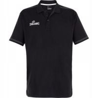 SPALDING KOSZULKA POLO SLIM CUT TALIOWANA M CZARNA