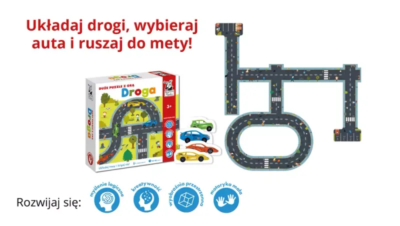 Droga. Duże puzzle z grą zdjęcie 2