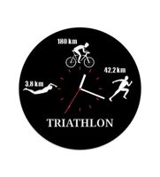 Zegar ścienny z płyty winylowej Triathlon IM 52.8