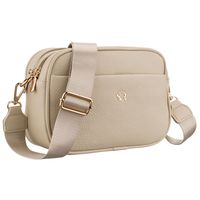 torebka-listonoszka crossbody z kieszeniami na suwak, wykonana z