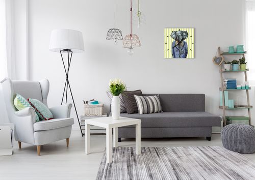 Zegar Ścienny - Słoń Elegant  - 40X40 Cm - C3Ac40X40-3209 na Arena.pl