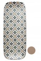 TALERZ PATERA PÓŁMISEK CERAMICZNY DO SERWOWANIA DAŃ 32 cm BEIGE MOSAIQUE