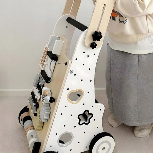 CHODZIK DLA DZIECKA PCHACZ DREWNIANY JEŹDZIK TABLICA MANIPULACYJNA PREZENT na Arena.pl