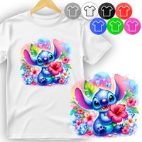 KOSZULKA DZIECIĘCA T-SHIRT - STICZ LILO WZORY Z BAJEK - XS 110-116