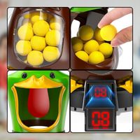 GRA GŁODNA KACZKA XXL STRZELANIE DO CELU DLA DZIECI 2 PISTELETY 24 KULKI