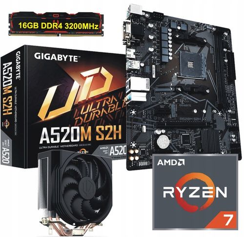 Zestaw Procesor AMD Ryzen 7 +Płyta AM4 +16 GB DDR4 na Arena.pl