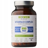 Biowen WITAMINA B COMPLEX+ Nukleotydy Betaina TMG B3 B6 B12 Cholina 90 kaps