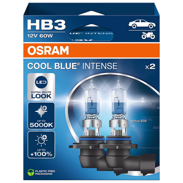 ŻARÓWKI OSRAM HB3 5000K COOL BLUE INTENSSE NEXT zdjęcie 4