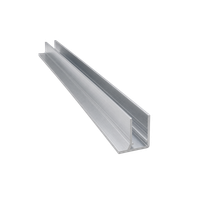 F-Profil aluminiowy zamykający 5000mm do poliwęglanu 8mm