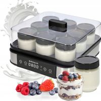 JOGURTOWNICA Z TERMOSTATEM 1,6L 9 X SŁOICZEK 180ML REGULOWANA TEMPERATURA