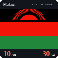 Karta eSIM Internet Malawi 10 GB na 30 dni - bez rejestracji