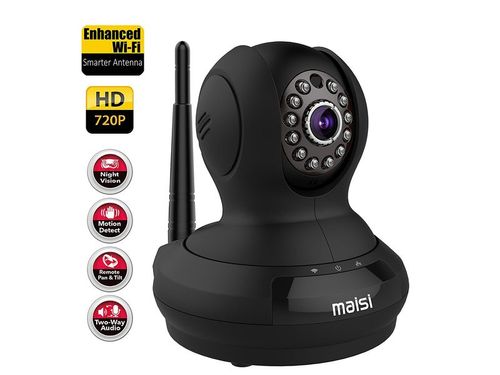 Kamera IP MAISI 1MP Wireless Security Czarna na Arena.pl