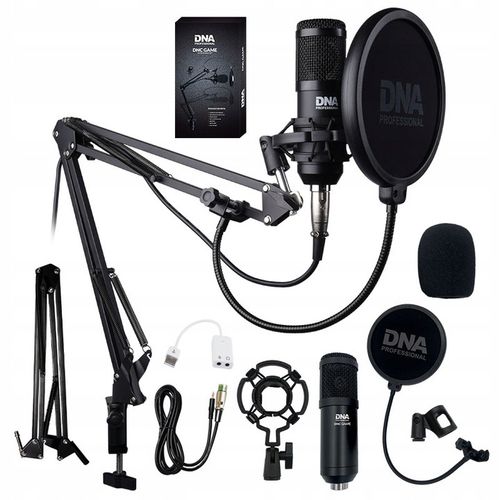MIKROFON POJEMNOŚCIOWY USB STUDYJNY FILTR + UCHWYT DO KOMPUTERA ZESTAW DNA na Arena.pl