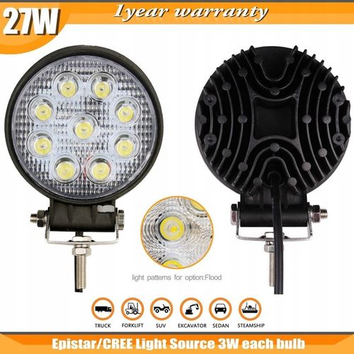 Halogen lightbar-doświetlacz Led 27W 2400lm okrągł na Arena.pl