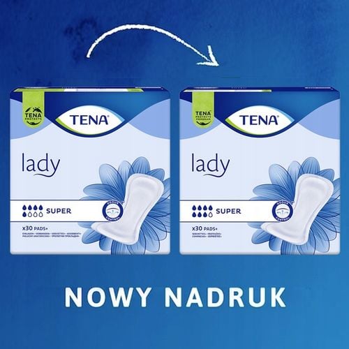 Podpaski urologiczne na nietrzymanie moczu TENA Lady Super wkładki na Arena.pl