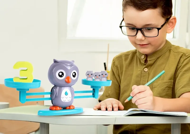 Waga Szalkowa Równoważnia Sowa Nauka Liczenia Sowy zdjęcie 9