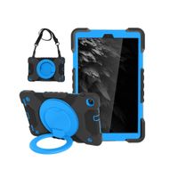 Etui do Galaxy Tab A8 10.5 Cala z Obrotowym Uchwytem Niebieski