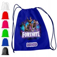 WOREK PLECAK SPORTOWY NA WF DLA DZIECI - FORTNITE + IMIĘ! GRA BATTLEROYALE