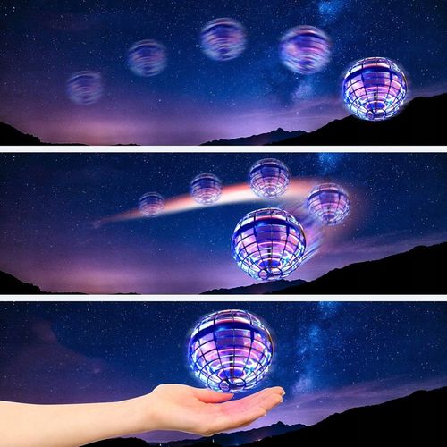 LATAJĄCA KULA STEROWANY RĘKĄ SPINNER DRON UFO LED ŚWIECI na Arena.pl