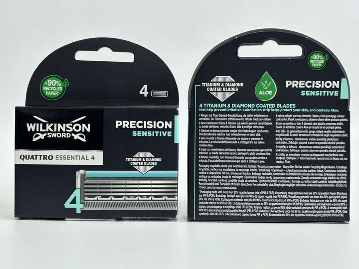 WKŁADY DO MASZYNKI Wilkinson Sword Quattro ESSENTIAL 4 Sensitive 4 zdjęcie 3