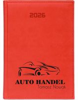 KALENDARZ A4 2026 DZIENNY terminarz z nadrukiem AUTO HANDEL IMIĘ