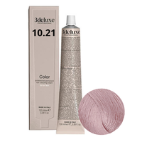 3DELUXE Farba do włosów - Platynowy Irysowo Popielaty Blond 10.21 - 100ml