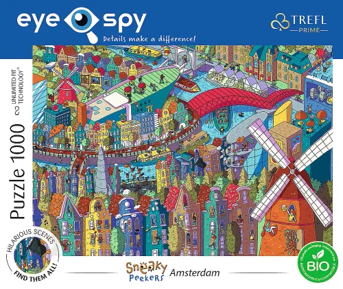 Puzzle 1000 elementów Eye-Spy Imaginary Cities Amsterdam The Netherlands na Arena.pl