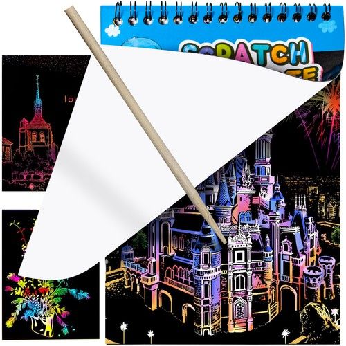 Zestaw Kartek do Zdrapywania + Drewniany Rysik zdjęcie 1