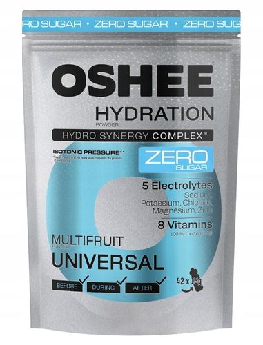 OSHEE Hydration Zero Sugar proszek Multifruit 630 g na Arena.pl