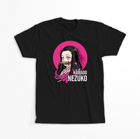 Koszulka Czarna Demon Slayer / Kimetsu no Yaiba / Miecz zabójcy demonów - WYBIERZ KOLOR KOSZULKI I FASON Damska L