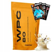 nowmax WPC80 WHEY PROTEIN 700G KONCENTRAT BIAŁKA WANILIOWE ODŻYWKA BIAŁKOWA