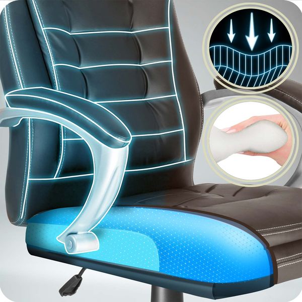 Fotel biurowy obrotowy Sofotel ciemny brąz zdjęcie 9